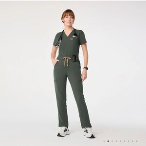 Figs Moss high waisted Dowa Scrub Pants